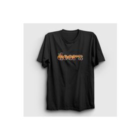 Presmono Wood the Doors Siyah Unisex T-shirt