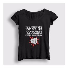 Presmono Workout Anime One Punch Man Kadın T-shirt