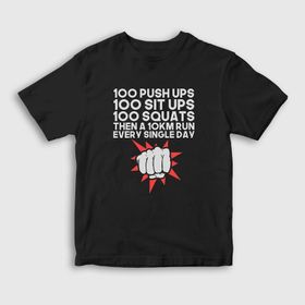 Presmono Workout Anime One Punch Man Unisex Çocuk T-Shirt