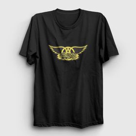 Presmono Yellow Aerosmith Siyah Unisex T-shirt