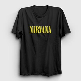 Presmono Yellow Nirvana Siyah Unisex T-Shirt