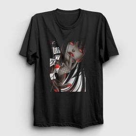 Presmono Yumeko Anime Kakegurui Siyah Unisex T-shirt