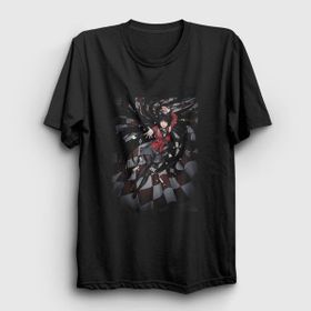 Presmono Yumeko Anime Kakegurui Siyah Unisex T-shirt