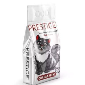 Prestige 20 lt Doğal Kokusuz Bentonit İnce Taneli Topaklaşan Kedi Kumu