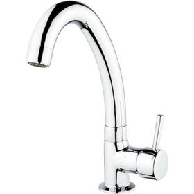 Prestij Cold Mix Kuğu Tek Su Girişli Yandan Kollu Kalın Borulu Lavabo Batarya