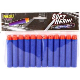 Prestij Oyuncak BK001 Renkli 12'li Yedek Dart Mermisi