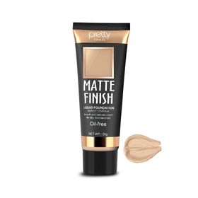 Pretty Beauty No:3 Matte Finish Liquid Yağsız Fondöten