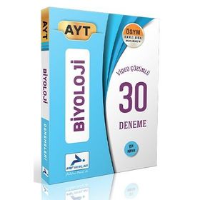 PRF Paraf Yayınları AYT Biyoloji Video Çözümlü 30 Deneme