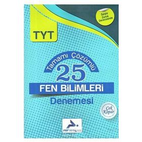 PRF Paraf Yayınları TYT Fen Bilimleri Video Çözümlü 25 Deneme