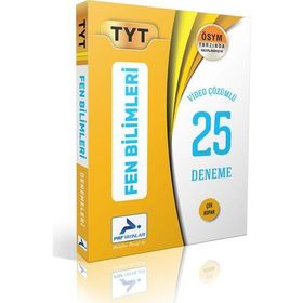 PRF Paraf Yayınları TYT Fen Bilimleri Video Çözümlü 25 Deneme