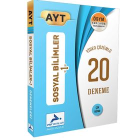 PRF Yayınları AYT Sosyal Bilimler 1 Video Çözümlü 20 Denemesi