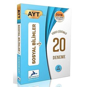 PRF Yayınları AYT Sosyal Bilimler 1 Video Çözümlü 20 Denemesi