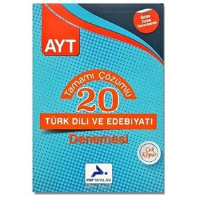 Prf Yayınları AYT Türk Dili ve Edebiyatı 20 Deneme