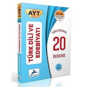 Prf Yayınları AYT Türk Dili ve Edebiyatı 20 Deneme