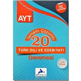 Prf Yayınları AYT Türk Dili ve Edebiyatı 20 Deneme