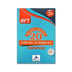 Prf Yayınları AYT Türk Dili ve Edebiyatı 20 Deneme