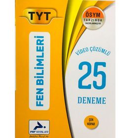 PRF Yayınları TYT Fen Bilimleri Video Çözümlü 25 Deneme