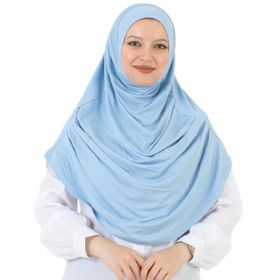 Prien Khimar Açık Mavi Uzun Kadın Şal