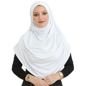 Prien Khimar Beyaz Uzun Kadın Şal