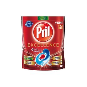 Pril 40 Tablet Excellence 5/1 Arada Bulaşık Makinesi Deterjanı