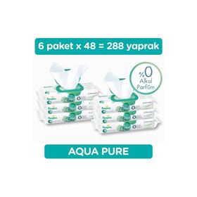 Prima 6x48'li Aqua Pure Islak Havlu Mendil
