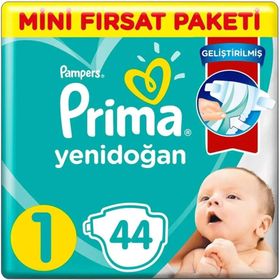 Prima Aktif Bebek No:1 Yenidoğan 44 Adet Bebek Bezi