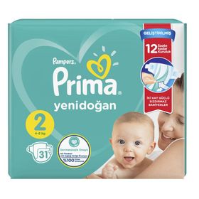 Prima Aktif Bebek No:2 Mini 31 Adet Bebek Bezi