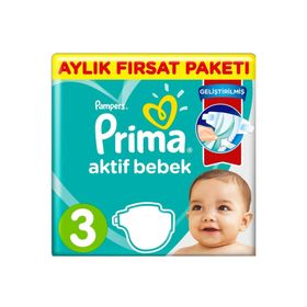 Prima Aktif Bebek No:3 Midi 116 Adet Bebek Bezi