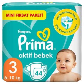Prima Aktif Bebek No:3 Midi 44 Adet Bebek Bezi