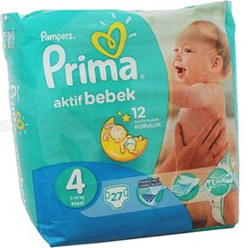 Prima Aktif Bebek No:4 Maxi 27 Adet Bebek Bezi