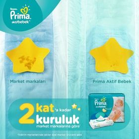 Prima Aktif Bebek No:4+ Maxi Plus 52 Adet Bebek Bezi