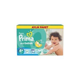 Prima Aktif Bebek No:4+ Maxi Plus 87 Adet Bebek Bezi