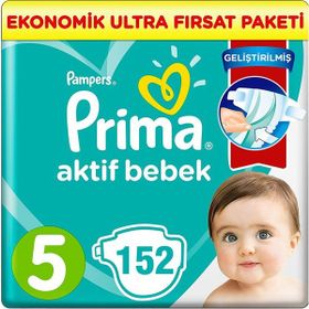 Prima Aktif Bebek No:5 Junior 152 Adet Bebek Bezi