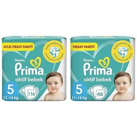 Prima Aktif Bebek No:5 Junior 162 Adet Bebek Bezi
