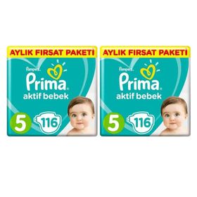 Prima Aktif Bebek No:5 Junior 232 Adet Bebek Bezi