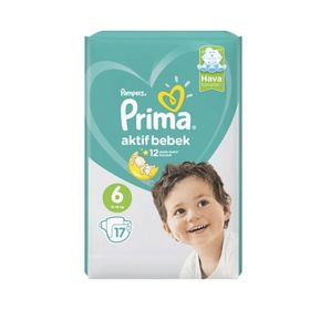 Prima Aktif Bebek No:6 XLarge 17 Adet Bebek Bezi
