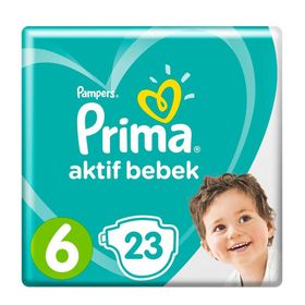 Prima Aktif Bebek No:6 XLarge 23 Adet Bebek Bezi