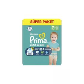 Prima Aktif Bebek No:7 XXLarge 120 Adet Bebek Bezi