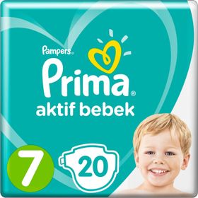 Prima Aktif Bebek No:7 XXLarge 20 Adet Bebek Bezi