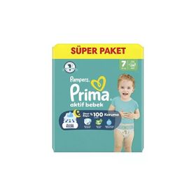 Prima Aktif Bebek No:7 XXLarge 90 Adet Bebek Bezi