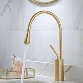Prima Altın Minimal Mid Lavabo Bataryası