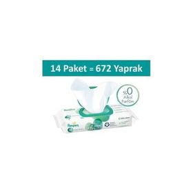 Prima Aqua Pure 48x14'lü 672 Yaprak Islak Havlu