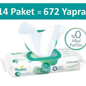 Prima Aqua Pure 48x14'lü 672 Yaprak Islak Havlu