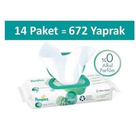 Prima Aqua Pure 48x14'lü 672 Yaprak Islak Havlu