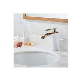 Prima Beyaz Gold Şelale Lavabo Bataryası