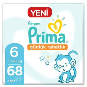 Prima Günlük Rahatlık No:6 XLarge 68 Adet Bebek Bezi