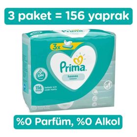 Prima Hassas Ciltler 52x24'lü 1248 Yaprak Islak Mendil
