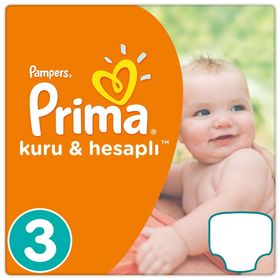 Prima Kuru ve Hesaplı No:3 Midi Bebek Bezi