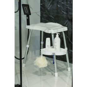 Prima Nova Apollo Duşlu Beyaz Banyo Taburesi