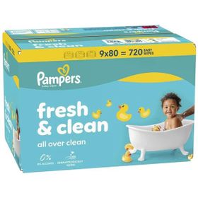 Prima Pampers Fresh Clean 9x80 Yaprak Islak Havlu Mendil